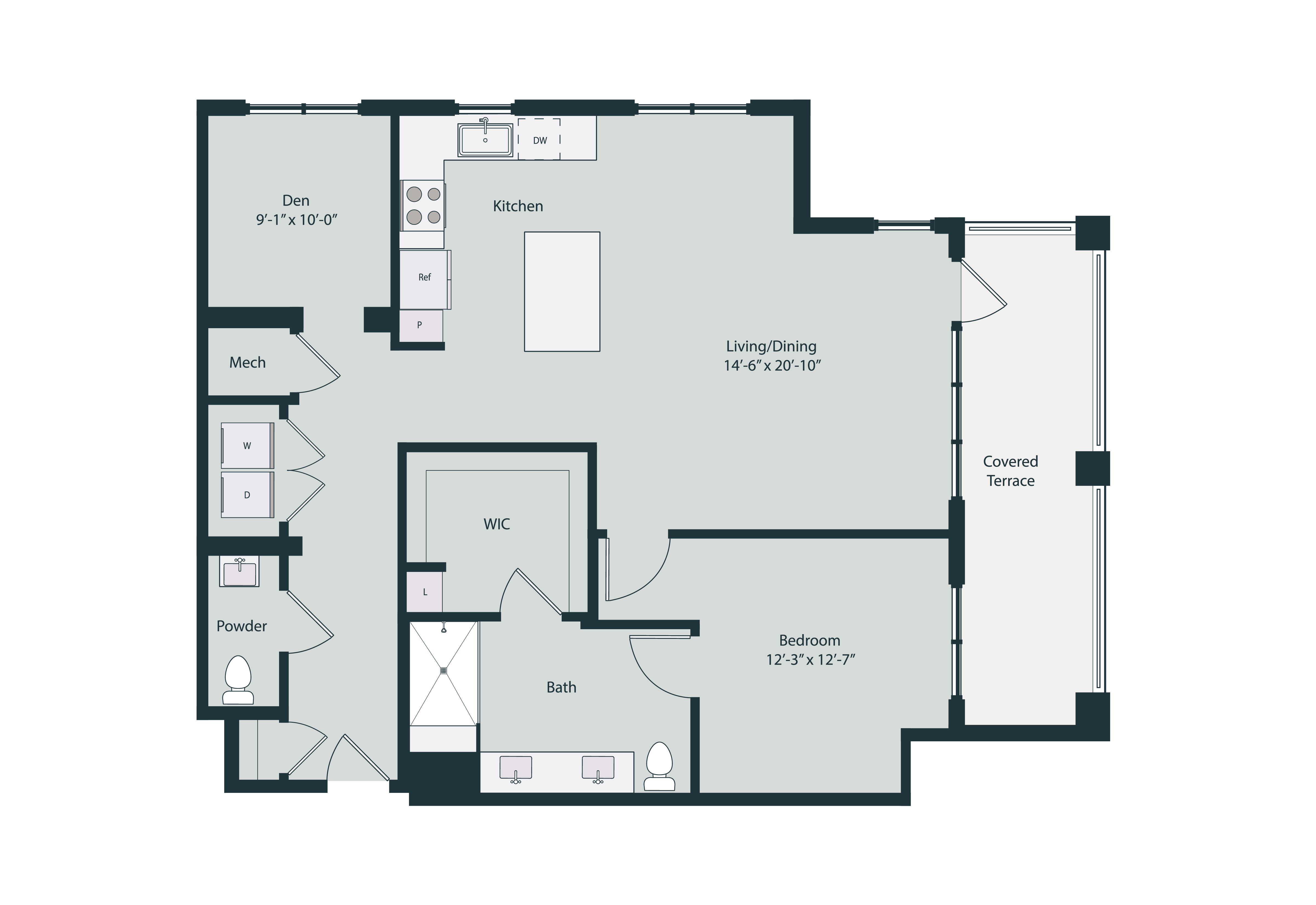Floor plan layout diagram for A3